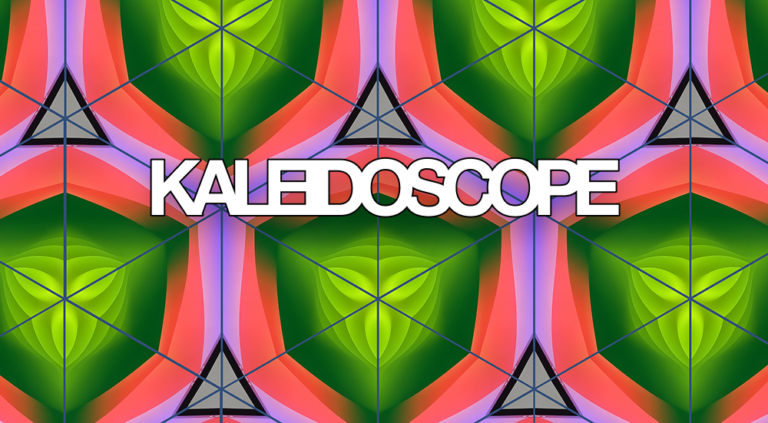 Homemade kaleidoscope with mirror triangle and bead chamber